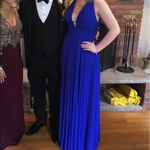 Royal blue prom dress